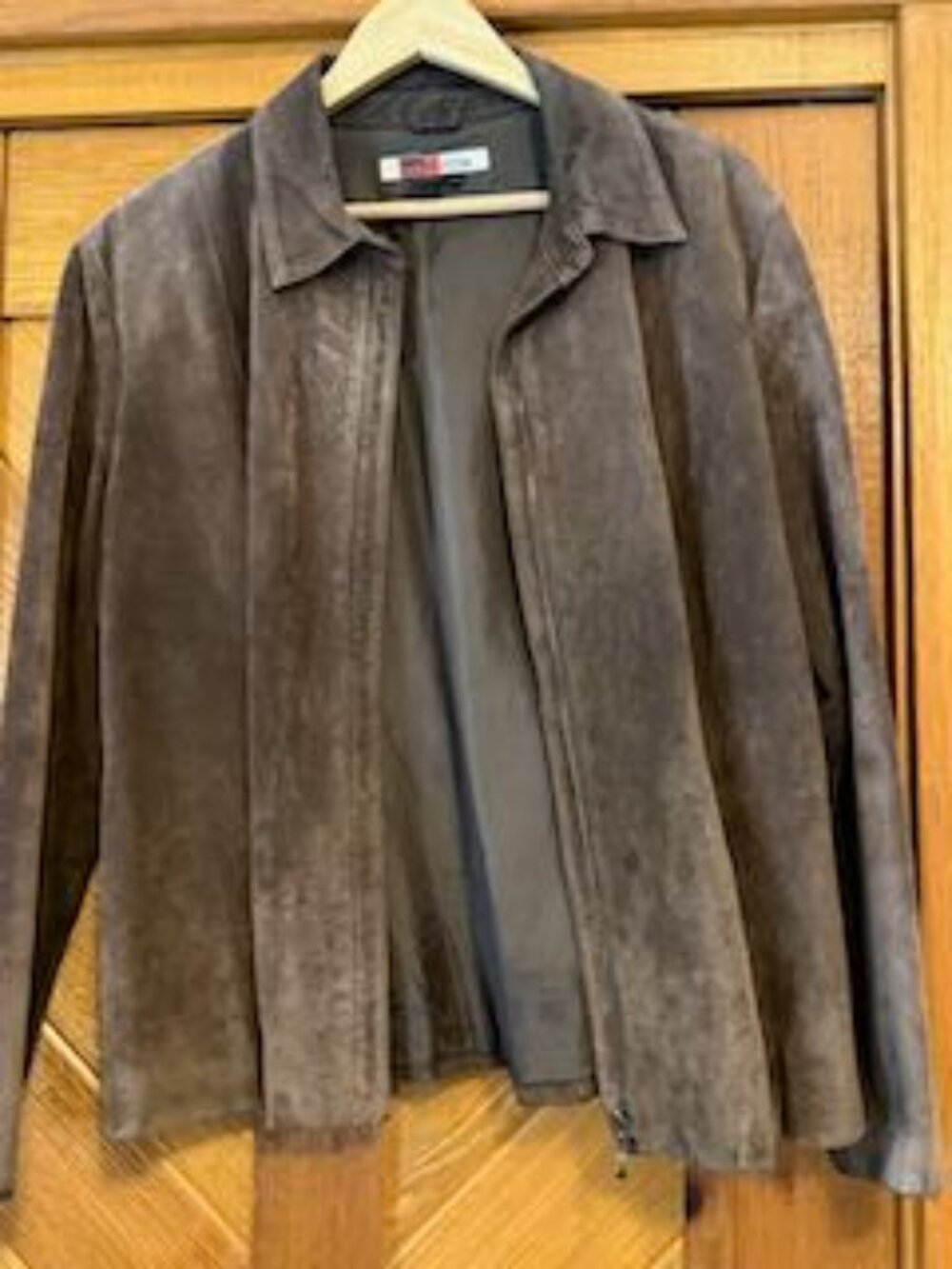 Nordstrom Vintage Live a Little Brown Suede Jacket